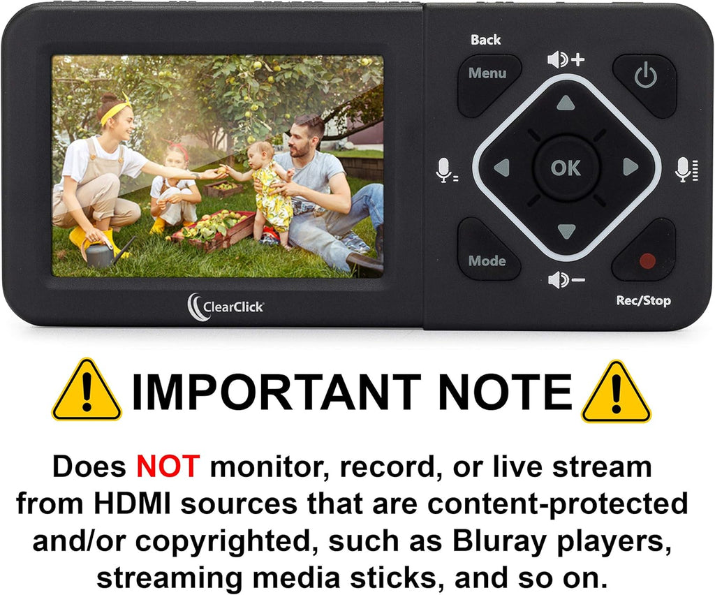 HD Video Capture Box for HDMI RCA VHS VCR DVD Camcorders Hi8 k7