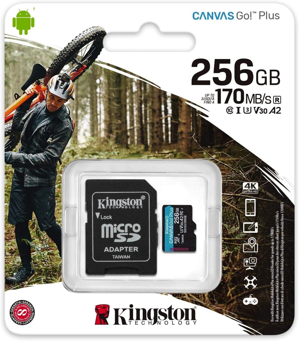 MicroSD Card 256GB 4K Video Recording 170MB/s Read Speed k7
