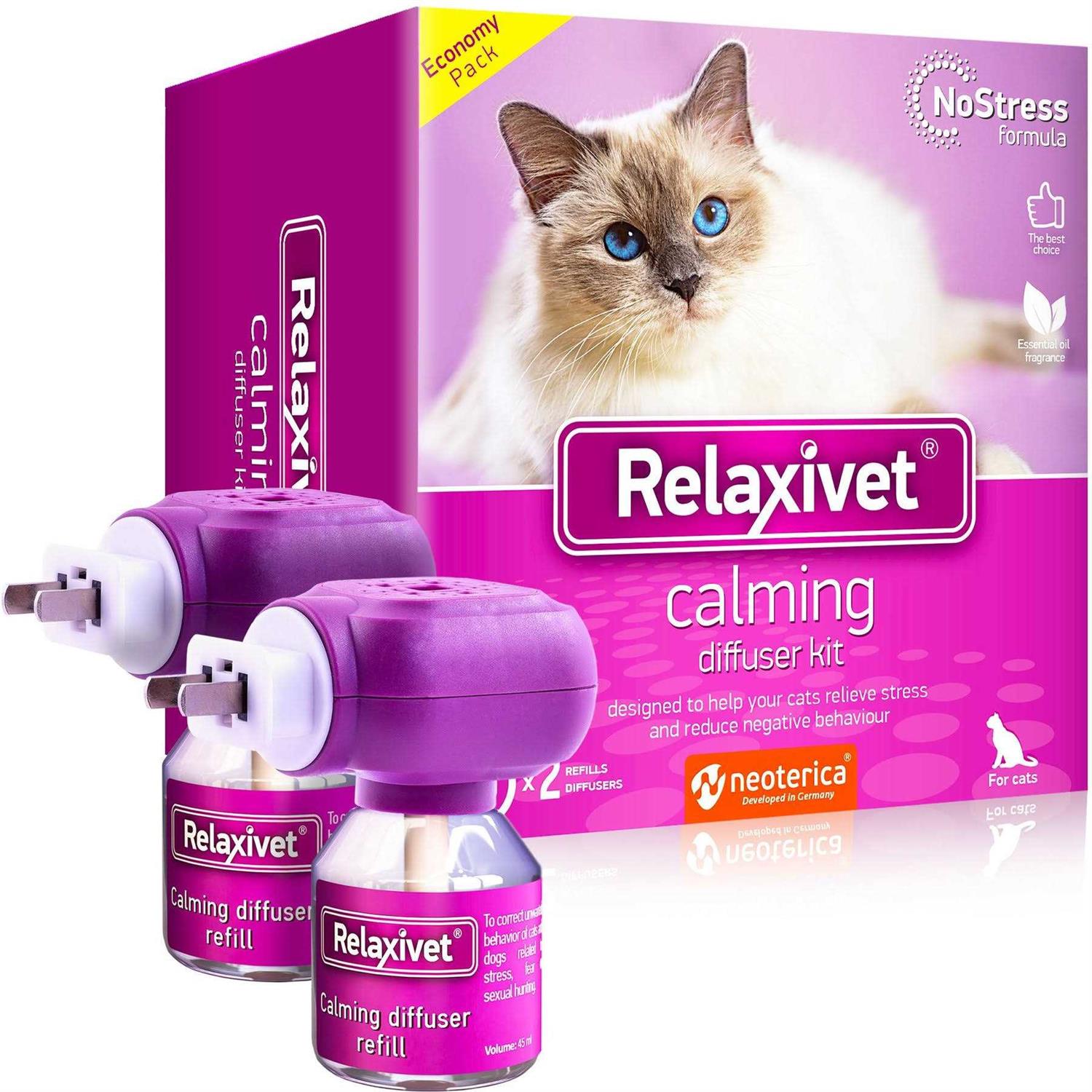 Beloved Pets Cat Calming Diffuser &amp; Pet Anti Anxiety Products Feline Calm Pheromones Plug in &amp; Cats Stress Relief Comfort Helps with Pee - Pet Supplies online store