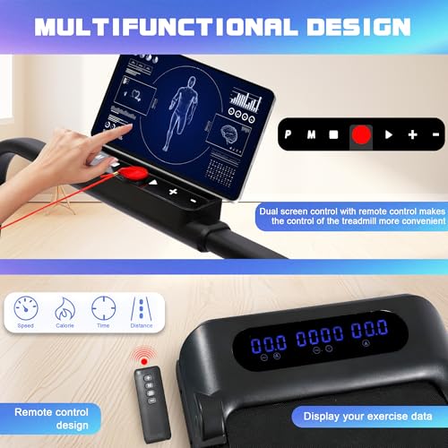 Walking Pad Treadmill Under Desk Portable 2.5HP with Remote Control k7