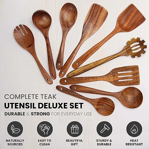 Wooden Spoon Set 6-Piece for Cooking a7k