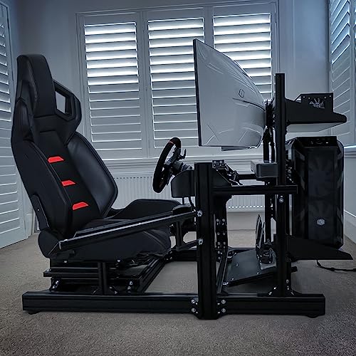 Racing Seat with Adjustable Lock Slide Red a7
