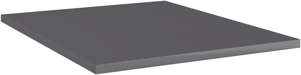 Shelf Organizer Wall Decor 8 pcs High Gloss Gray a7