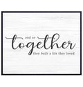 Inspirational Love Quotes Wall Decor - Family Wall Decor For Living room - Wedding Gifts, Anniversary Gifts - Family Room Decor - Inspiring Wall Art - Happy Home Decor - Love Wall Decor 8x10 UNFRAMED