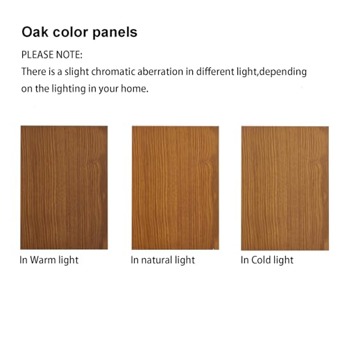 Corner Curio Cabinet with 5 Shelves and Lighting, Tempered Glass Doors Oak k7m