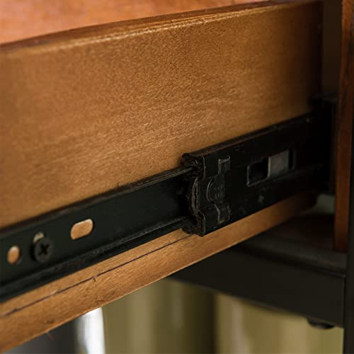Rustic Bookcase with Drawer Storage, 30" W x 50" H k7m