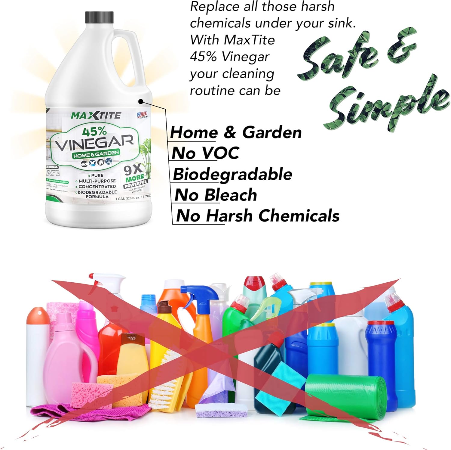 Vinegar Cleaner for Home & Garden, 4 Gallons q7