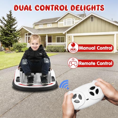 Kids Electric Bumper Car with Remote and Music Blue k7