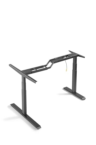 Left L Shaped Standing Desk Height Adjustable Dual Motor Electric Corner Desk Computer Workstation Black k7