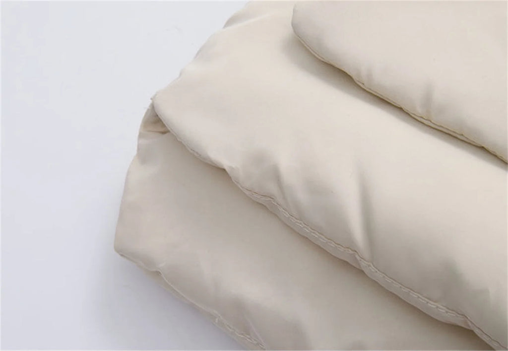 Toddler Winter Hooded Padded Jacket Beige 18-24 Months k7