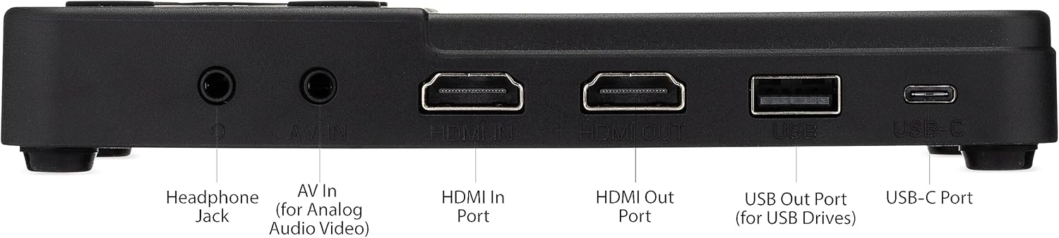 HD Video Capture Box for HDMI RCA VHS VCR DVD Camcorders Hi8 k7