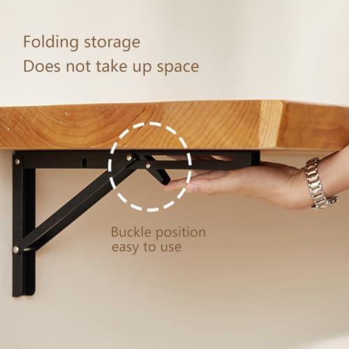 Foldable wall desk for small spaces solid wood a7
