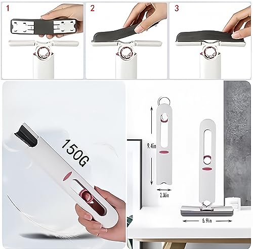 Portable self-squeeze mop for wet dry cleaning k7p