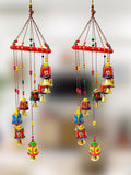 RK_ENTERPRISES Door & Wall Hanging Home Decor | Balcony Decor Hanging | Home Furnishing | Diwali Gift | Corporate Gift | Home Decor Items (Pack of 2, Multi-Colour)