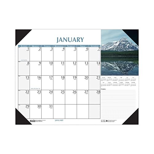 House of Doolittle 2025 Earthscapes Scenic Office Desk Pad Calendar, 22 x 17 Inches, January - December (HOD147-25)