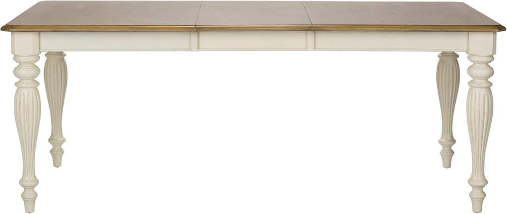 Outdoor Rectangular Table Set 7 Piece White a9
