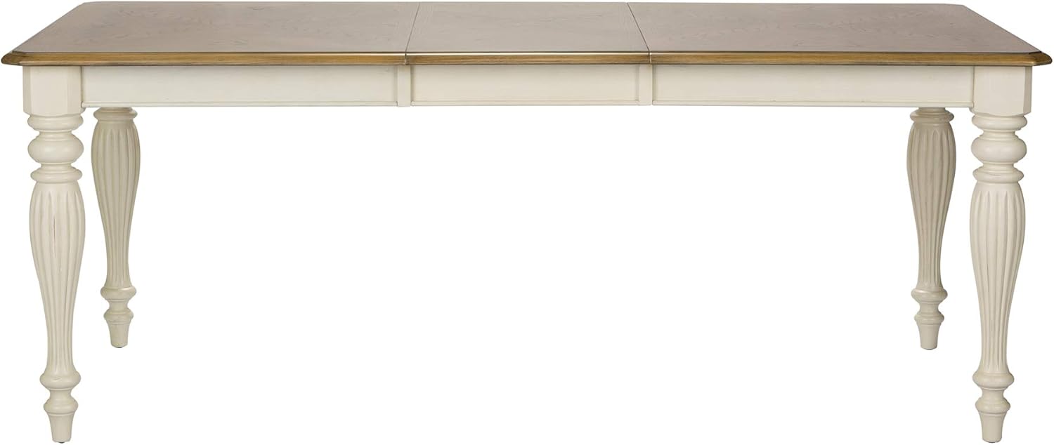 Outdoor Rectangular Table Set 7 Piece White a9