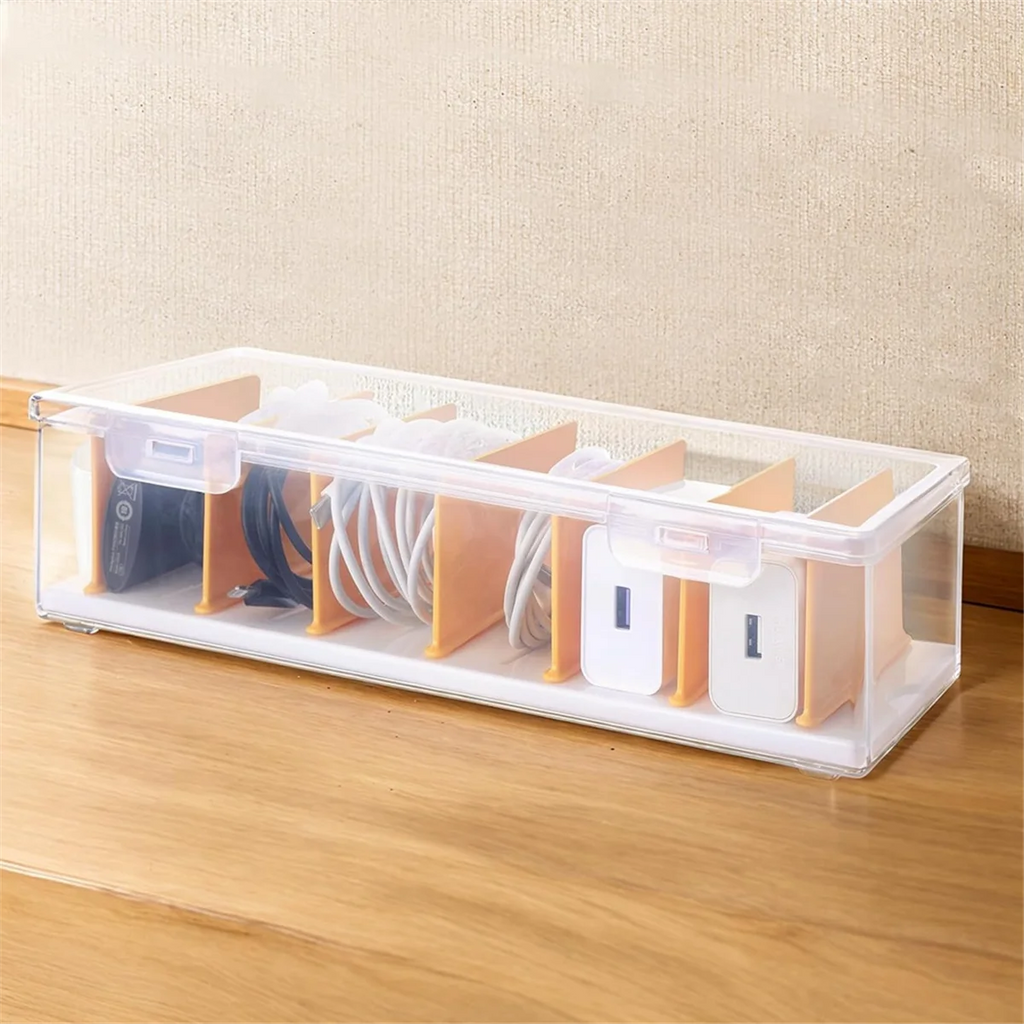 Cable Organizer Box with Lid a7