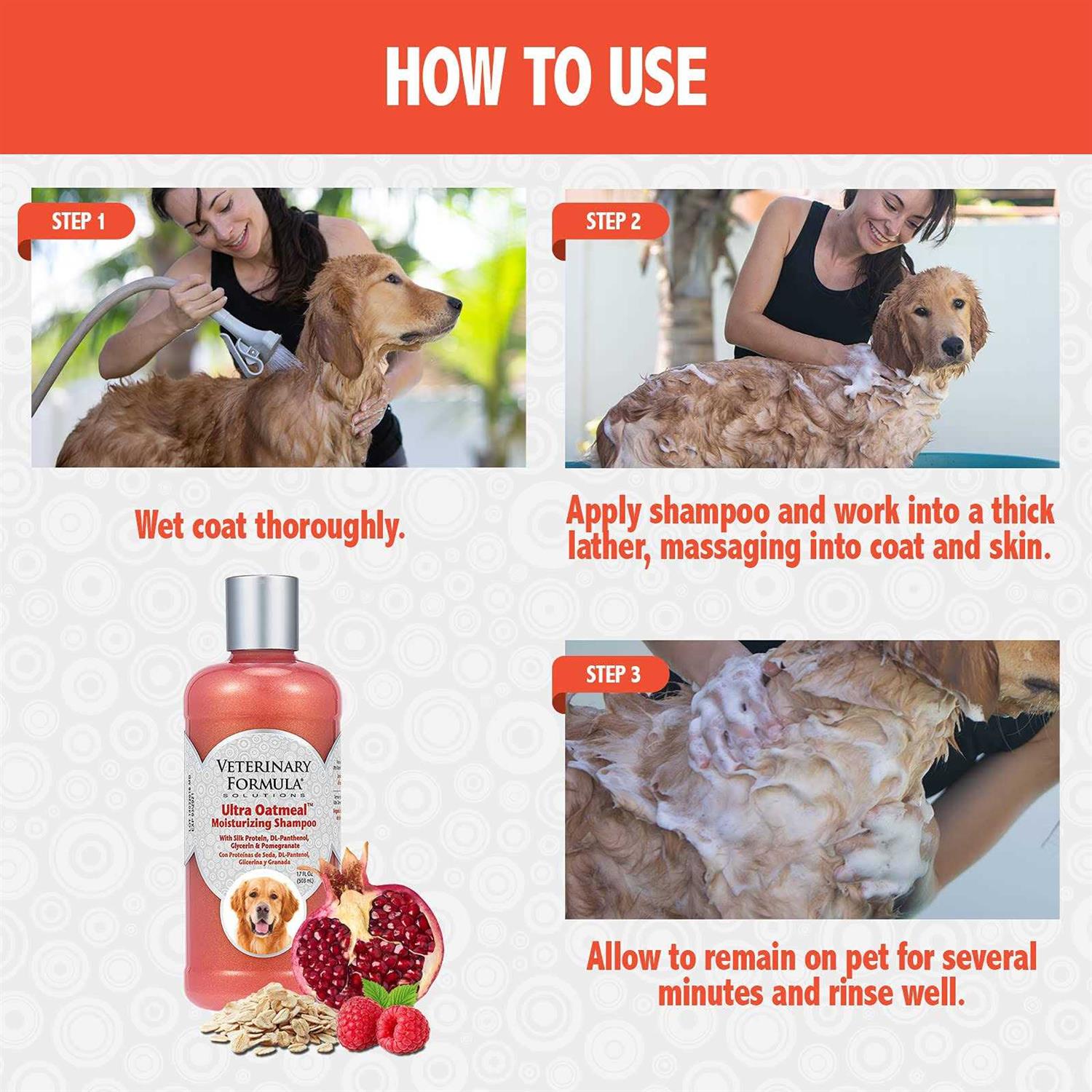 Oatmeal Moisturizing Shampoo for Pets k7m