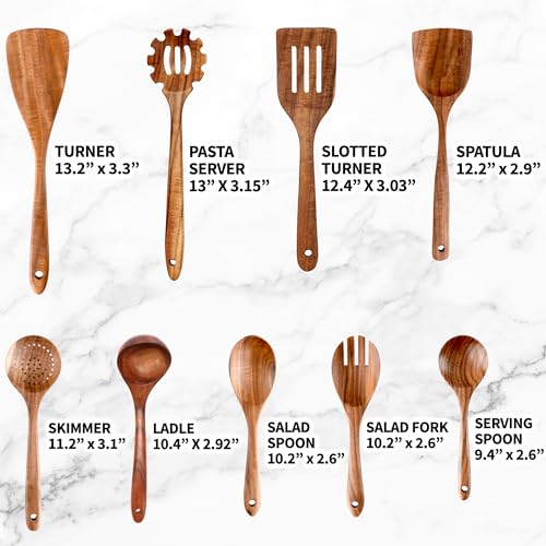 Wooden Spoon Set 6-Piece for Cooking a7k