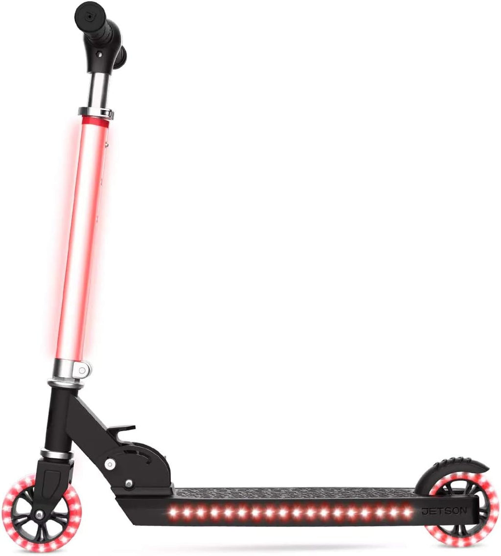 Kids 2 Wheel Light-Up Scooter Black k7