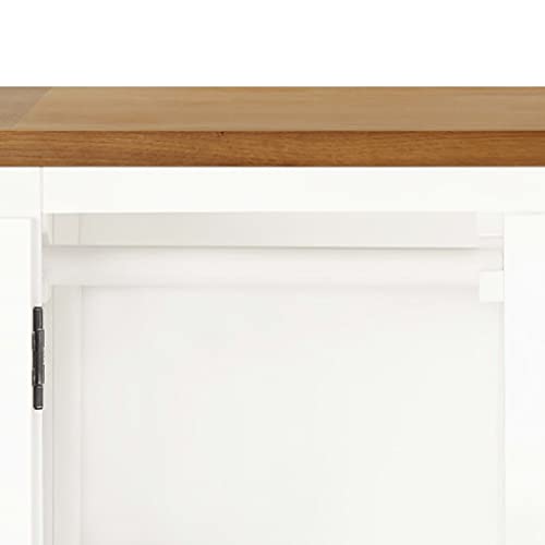 Wardrobe Solid Oak Wood with Hanging Rod and Drawers k7m