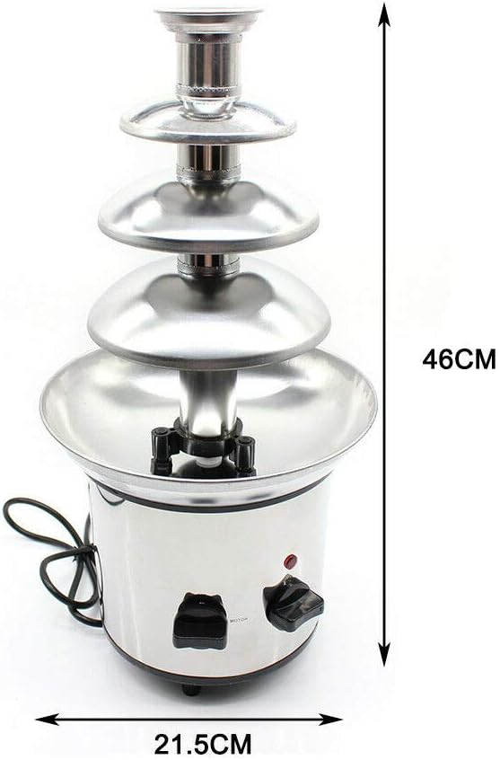 Chocolate Fondue Fountain Electric Stainless Steel k7m