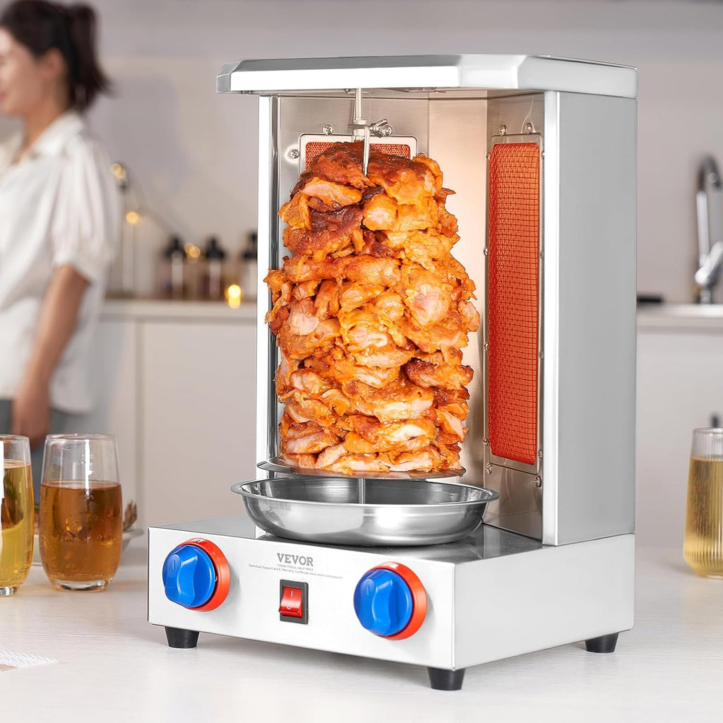 Shawarma Grill Machine with 2 Burners, 13 lbs Capacity a7