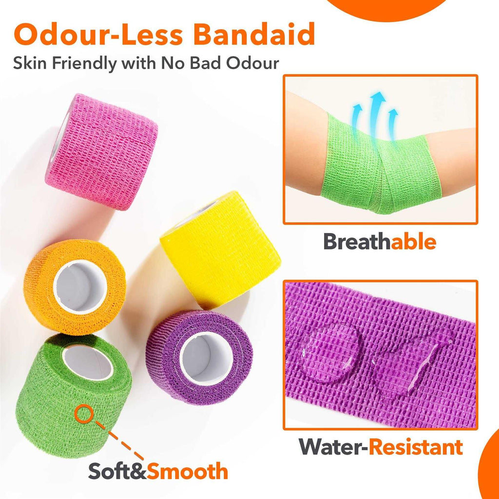 Self Adhesive Bandage Wrap 2 inch x 5 Yards Non-Woven k7