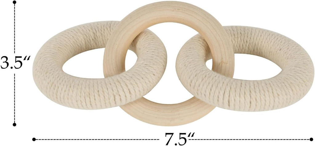 Wooden Chain Link Coffee Table Decor a7