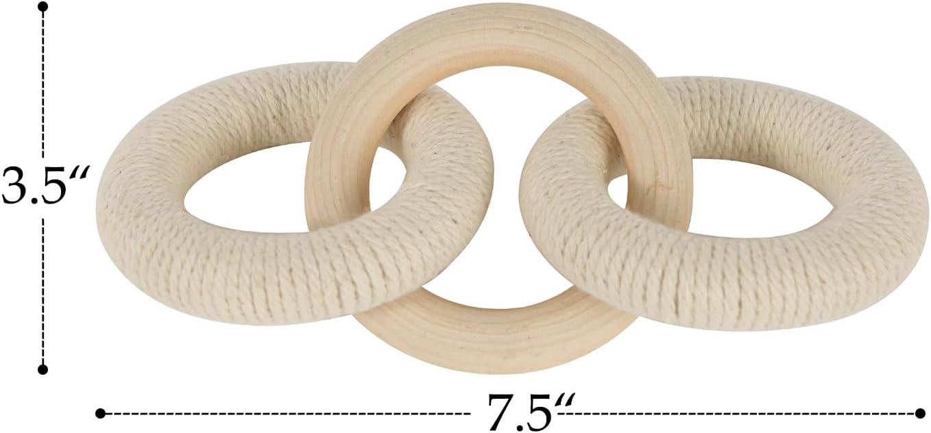 Wooden Chain Link Coffee Table Decor a7