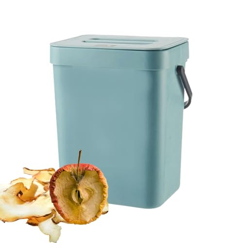 Folding Waste Bin with Lid and Handle for Kitchen Bathroom a7