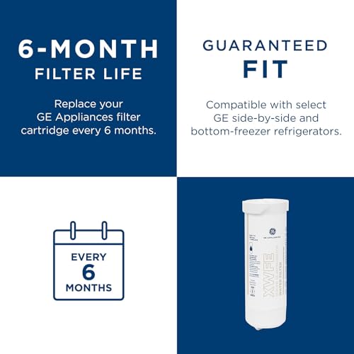Refrigerator Water Filter Replacement, Reduces Lead & 50+ Impurities, 6-Month, 1 Pack k7m