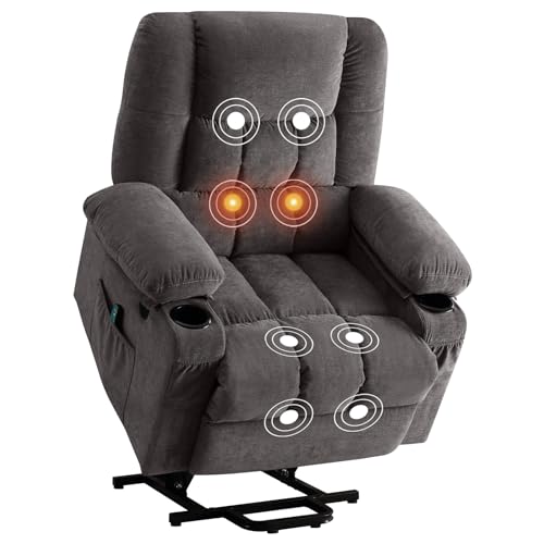 Power Lift Recliner with Heat and Massage for Elderly, USB Port a7