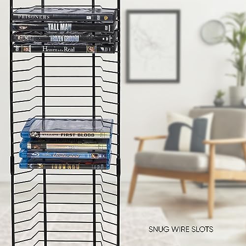 Blu-Ray Rack 32 Disc Space Saving Steel Black a7