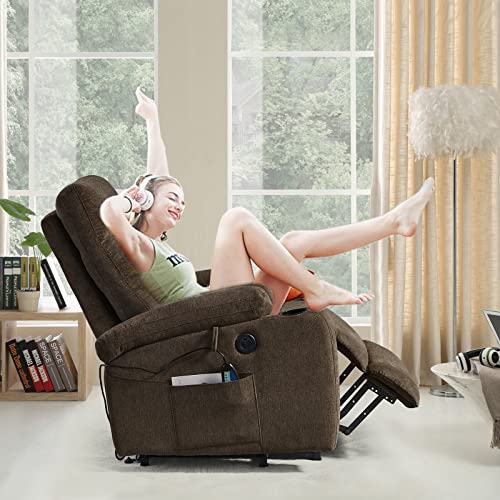 Power Recliner Chair with Heat and Massage for Elderly a7