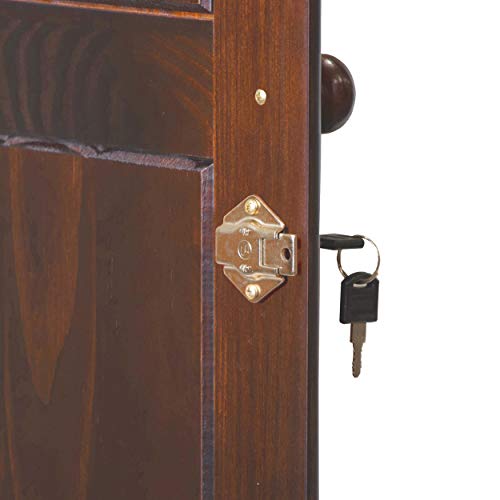 Solid Wood Armoire Wardrobe Closet with Shelves and Drawers k7