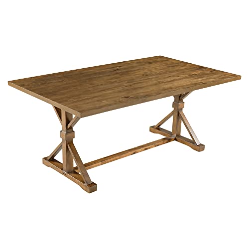 Wood Dining Table Set for 6 with Bench and Chairs a7k