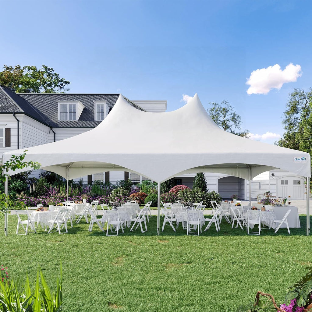20x30ft Party Tent Outdoor Heavy Duty Canopy White Vinyl a7