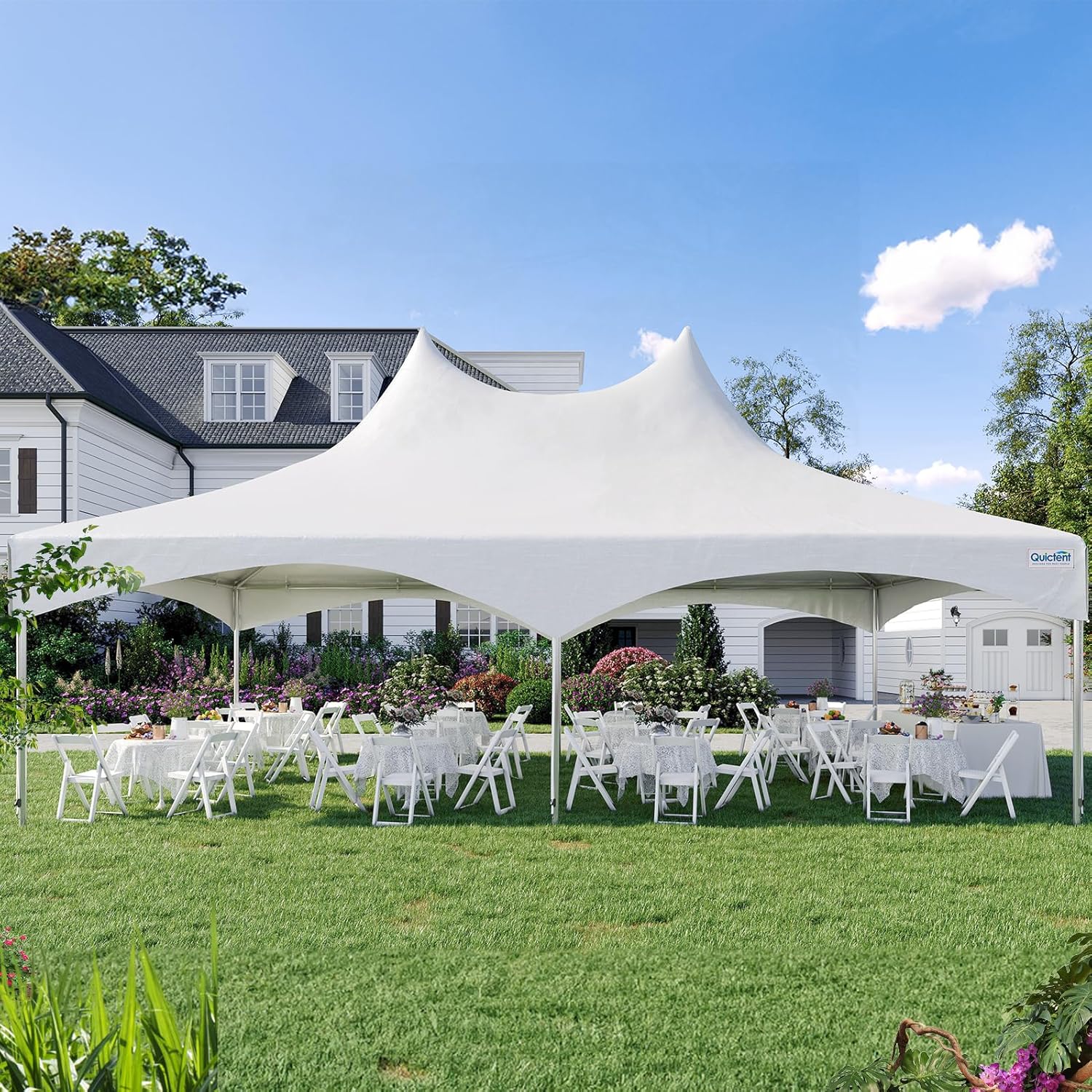 20x30ft Party Tent Outdoor Heavy Duty Canopy White Vinyl a7