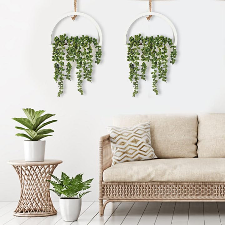 Artificial Hanging Succulents in Pot with Lanyard a7