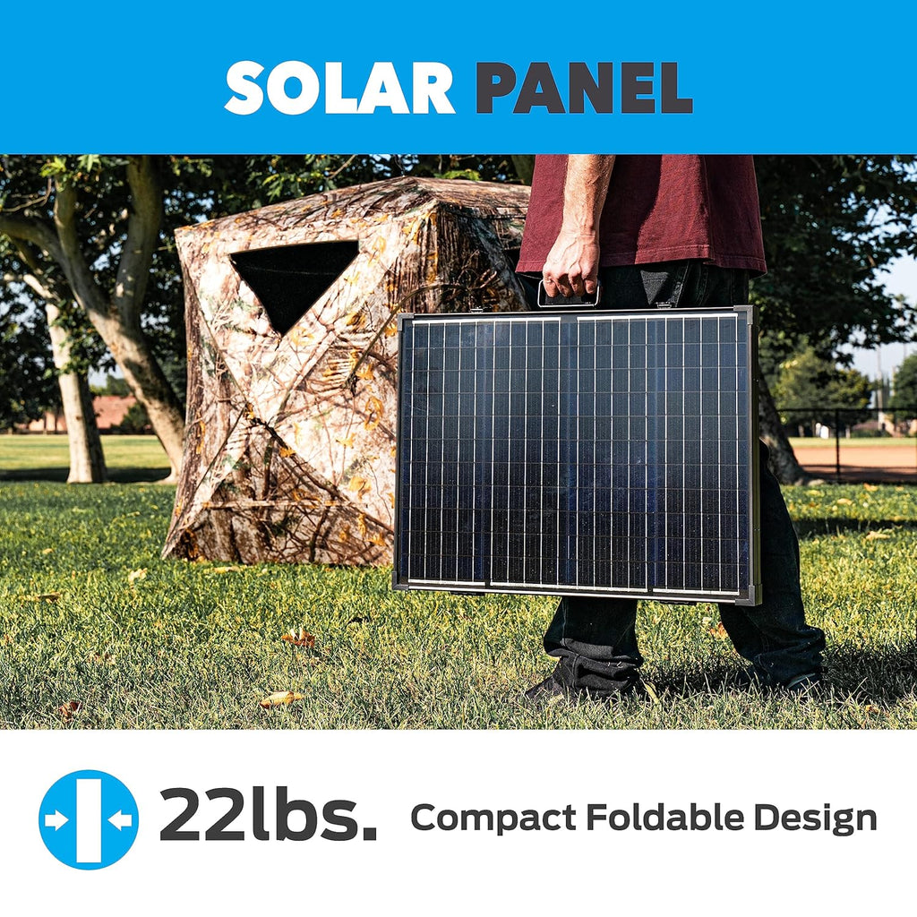Solar Panel 100W Portable for RV Power Station Black k7