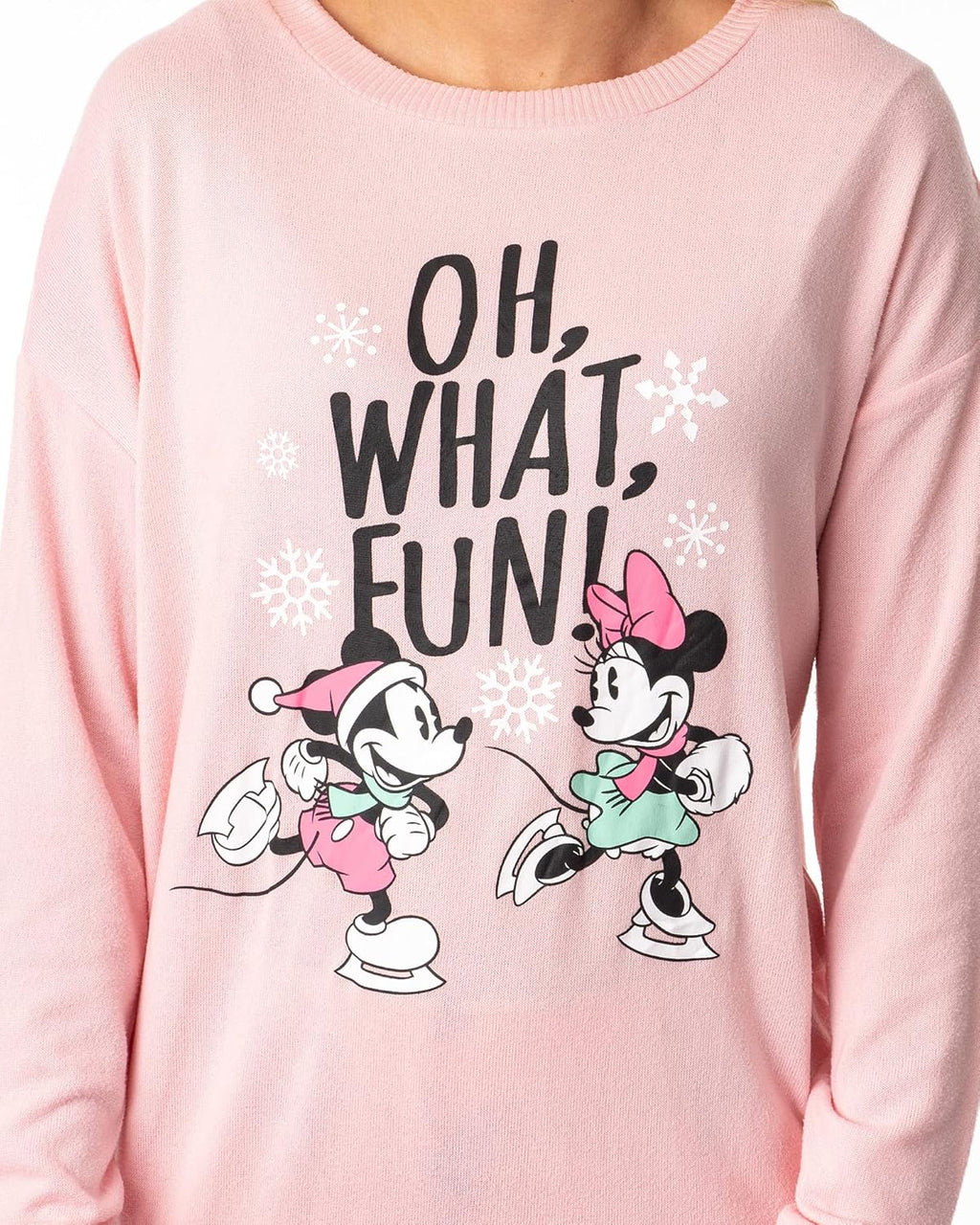 Plus Size Holiday Pajama Set Pink 7k