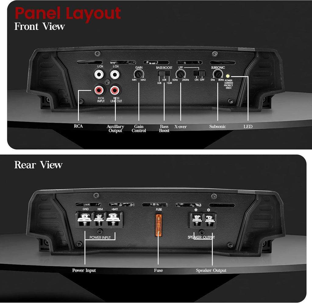 Car Amplifier Monoblock 3000 Watt 2 Ohm MOSFETa7