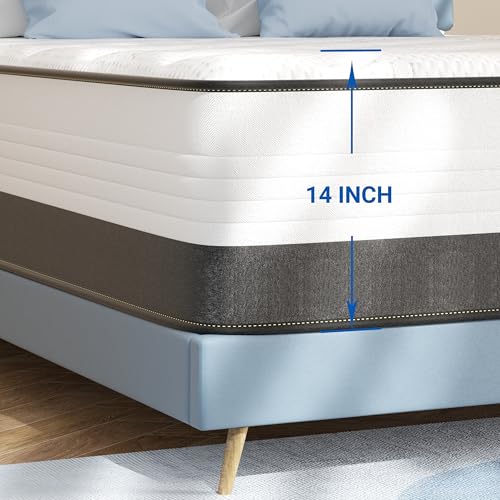 Full Size Hybrid Mattress 10 Inch Memory Foam Pocket Coils a7