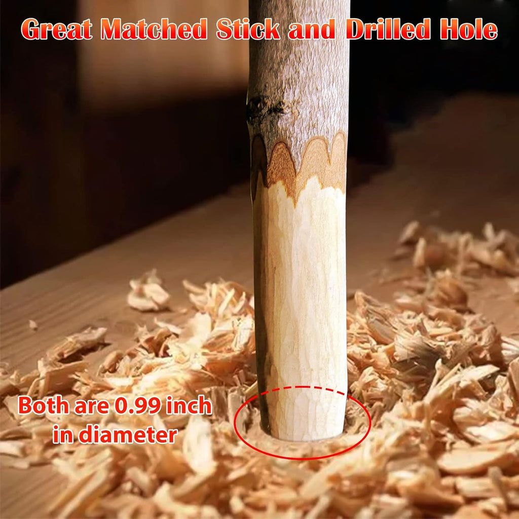 Bushcraft Hand Auger Drill with Wood Peg for Camping a7