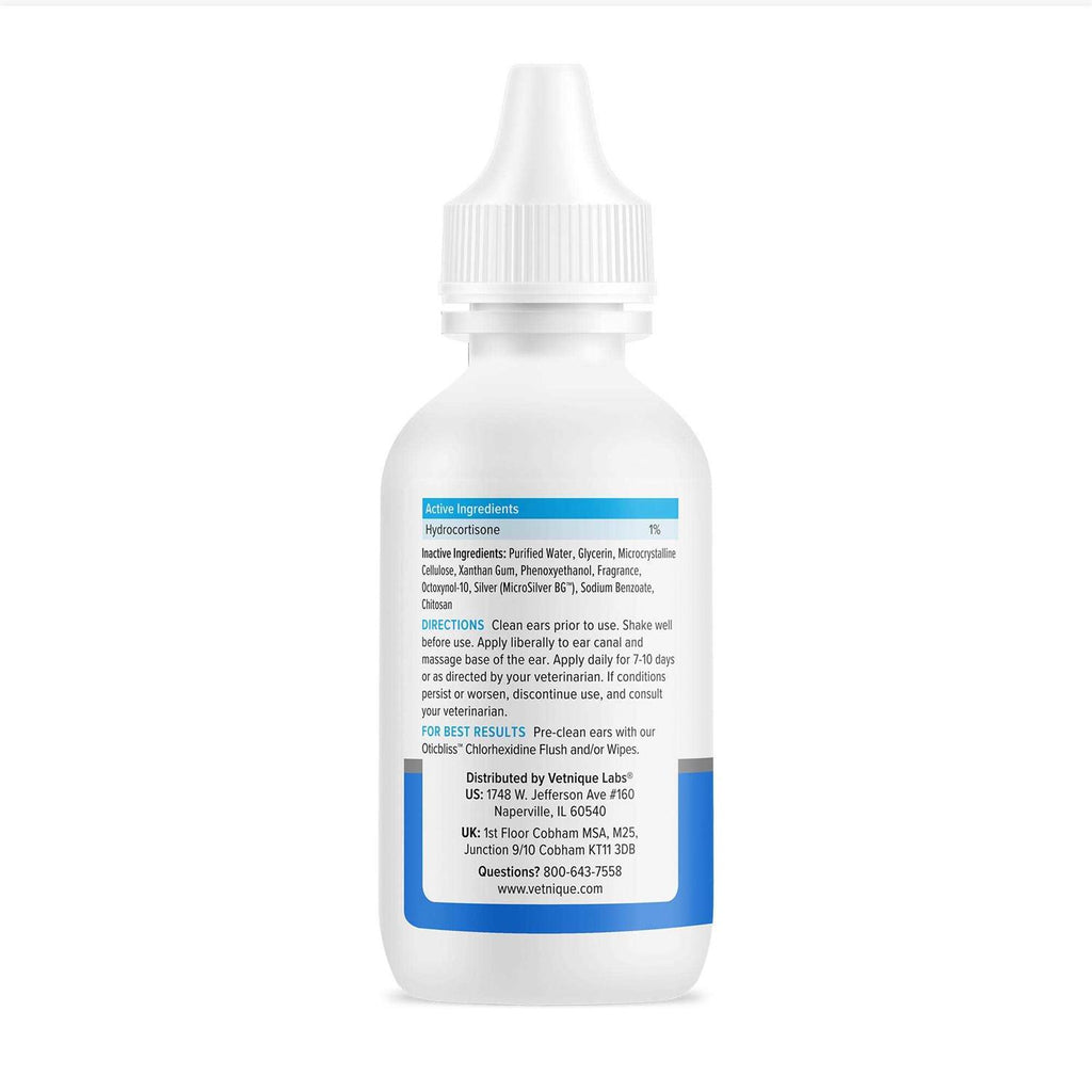 Ear Drops for Dogs & Cats with Hydrocortisone Soothing Relief k7m