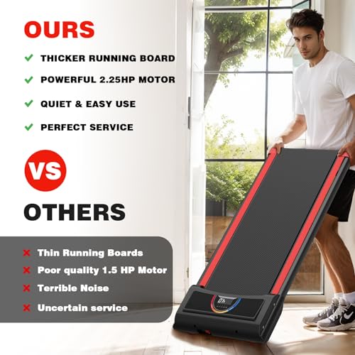 Walking Pad Treadmill for Home Office Compact 2 in 1 with Remote Control k7