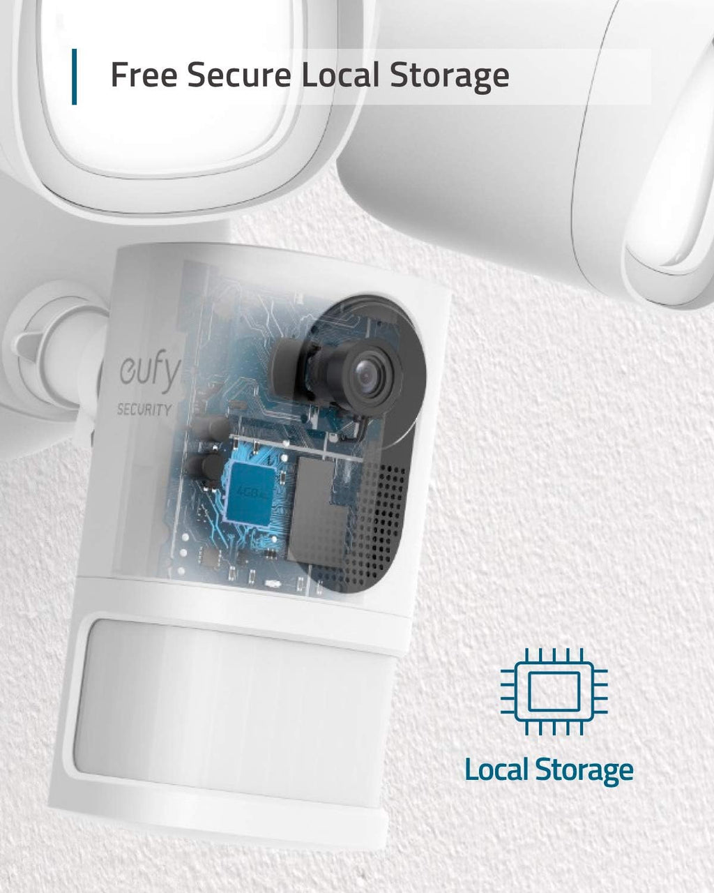 Floodlight Camera 1080p Weatherproof AI k7m