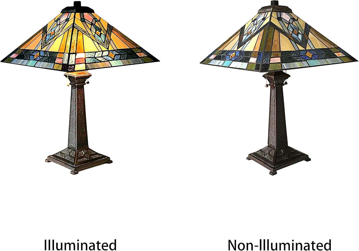 Antique Bronze Table Lamp 16 Inch Shade k7